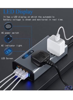 اشتري "200W Car Power Inverter: LED Display, Multiple Ports & Switch Control" في الامارات