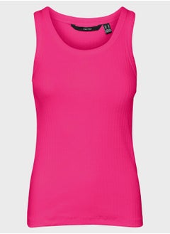 Buy Scoop Neck Knitted Tank Top in Saudi Arabia