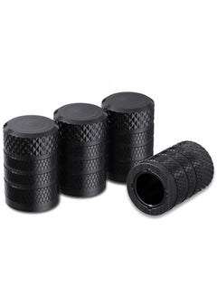 اشتري Ckauto Tire Valve Stem Caps, Black, 4 Pieces/Pack, Anodized Aluminum Tire Valve Cap Set, Corrosion Resistant, Universal Stem Covers For Cars Trucks Motorcycles Suvs And Bikes في الامارات