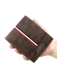 Buy Business Men's Wallet Short Wallet Card Holder Document Bag 12*9.5*2cm in Saudi Arabia