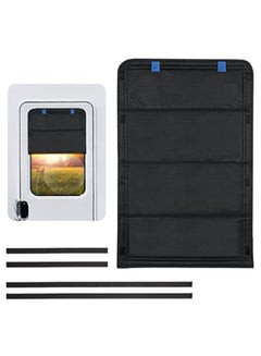 thumbnail image 2 of RV Door Window Sun Shade – Blackout Privacy Cover For Camper Entry Door – 16 X 25 Inches – UV Protection 2 of 4