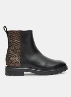 اشتري Leather Heeled Ankle Boots في السعودية