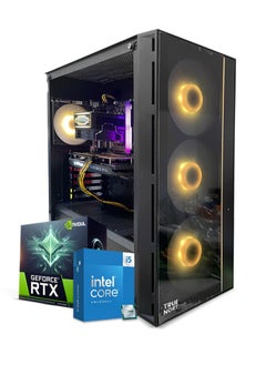 اشتري حاسوب ألعاب True Nort، معالج إنتل كور i5-13400F، بطاقة رسومات RTX 3060، 16 جيجابايت ذاكرة عشوائية (RAM)، 512 جيجابايت SSD، 1 تيرابايت HDD، مبرد سائل 360 ملم، مزود طاقة 650 واط، نظام ويندوز 11 برو، صندوق أسود في الامارات