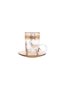 Buy 6-Piece Horse Amber Teacups in UAE