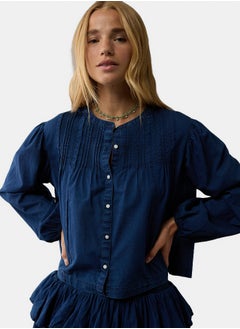 Buy AE Pintucked Long-Sleeve Blouse in Egypt