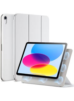 Buy Magnetic Case for iPad 10 (10.9-Inch, 2022 Model, 10th Generation), Magnetic Attachment, Slim Tablet Cover with Auto Wake/Sleep (White) in UAE