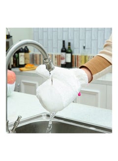 Buy Household Kitchen Clean Non-Oil Gloves White in Saudi Arabia