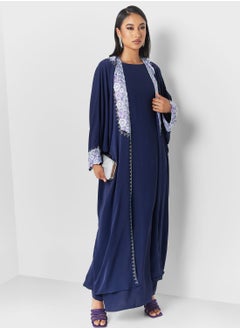 Buy Embellished Detail Abaya With Inner in UAE