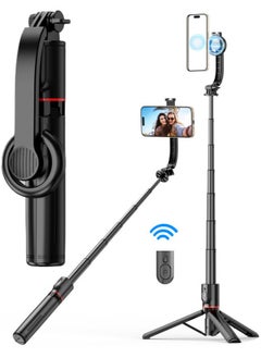 Buy 1045mm Magnetic Mini Retractable Selfie Stick Tripod Bracket with Bluetooth Wireless Remote Control for Most iPhones and Android Smartphones, Monopod in Saudi Arabia