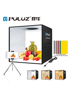 Buy PULUZ 40cm Ring LED Panel Folding Portable Light Photo Lighting Studio Shooting Tent Box Kit with 6  Backdrops of double Colour in Saudi Arabia