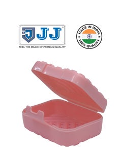 Buy JJ Cherry Soap Dish Plastic Box, Bathroom Soap, Dish Reusable Plastic, Case Box, Dish Container for Travel Camp And Storage Useful Processed Pink in UAE