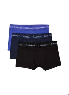 Buy Men's 3 Pack Low Rise Trunks - Cotton, Multicolor in Saudi Arabia