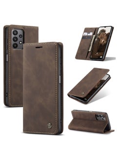 Buy CaseMe Samsung Galaxy A23/M23 Case Wallet Case Book Folding Flip Folio Case with Magnetic Kickstand Card Slots Protective Cover - Coffee in Egypt