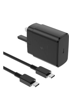 Buy 45W Fast Charger Plug for Samsung Devices And Other Type-C Charging Smartphones (black) in UAE