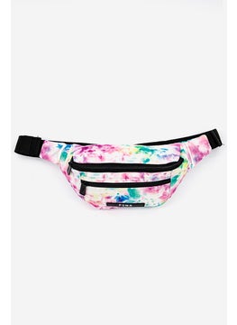 اشتري Women Tie Dye Fanny Pack 14 H x 27 L x 1 W cm, Pink/Green Combo في الامارات