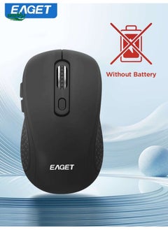 اشتري EAGT Wireless Mouse القابلة لإعادة الشحن مع 2.4G اللاسلكي الشحن المزدوج الوضع اللاسلكي Mouse 3 DPI قابل للتعديل للكمبيوتر المحمول ، Android ، الكمبيوتر الشخصي في الامارات