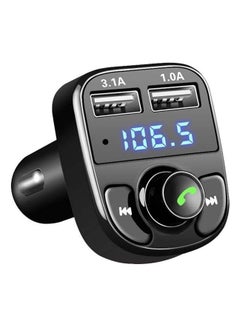 Buy Car Mp3 Bt Wireless Quick Charge Stereo Broadcast 87~108Mhz Host Mp3 Remote FM Transmitter in UAE