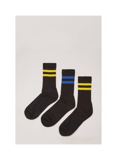 اشتري 3 Pack Stripe Crew Socks في الامارات