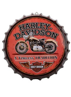 اشتري Assorted Collections Harley Davidson Wall Decorative Bottle Caps Metal Tin Signs Cafe Beer Bar Decoration Plat 36cm Wall Art Plaque Vintage Home Décor في الامارات