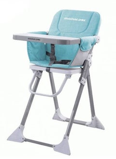 Buy Dinning High Chair Foldable For baby Blue in Saudi Arabia