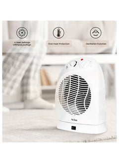 اشتري Fan Heater With 4 Heat Settings Over-Heat Protection Safety Tip-Over Switch في الامارات