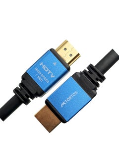 Buy Tortox 4K 60Hz Ultra HD HDMI 2.0 Cables (2M), 18Gbps, Supports 3D, Ethernet,1080P, Gold Plated Plug with Aluminum Shell Body For TV, Play Station, Computer, Monitor, Projector in UAE