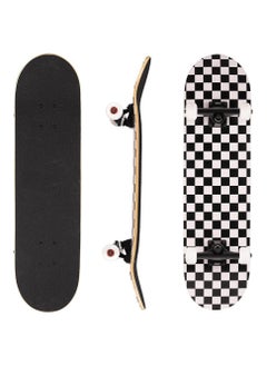 اشتري Skateboards - Beginner Skateboards 80 x 20cm Complete Standard Skateboard for Girls and Boys, 7 Ply Maple Double Kick Concave Skateboard for Kids and Adults في السعودية