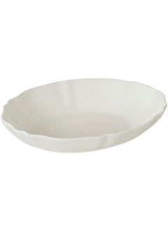 اشتري Sips Oval Bowl, White - 25x17 cm في الامارات