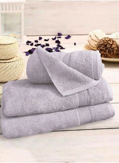 Buy Banotex bath towels set (Luxe) 3 towels, sizes 50X100 cm 300 gr + 70X140 cm 600 gr + 90X150 cm 810 gr 100% Egyptian cotton product, high-quality and absorbent combed cotton, suitable for all uses in UAE