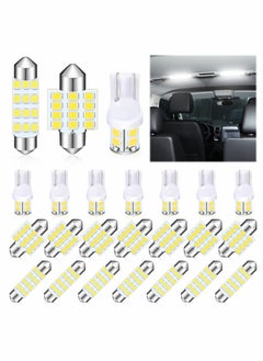 Buy 24 Pieces Dome Light Bulbs LED Car Bulb Kit Set T10 31 mm 42 mm LED Festoon Bulbs Interior LED Interior Replacement Bulbs for Car Map Door Courtesy(White) in Saudi Arabia