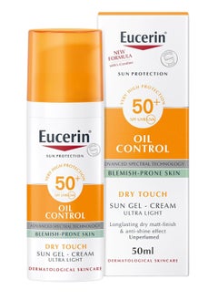 Buy Eucerin Sun Gel-Cream Oil Control SPF50 50ml Dry in Saudi Arabia