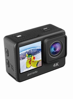 Buy Lifestyle Waterproof 4K Action Camera 900mAh - Black in UAE