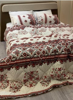 Buy quilt set Cotton 2 pieces size 180 x 240 cm Model 186 from Family Bed in Egypt