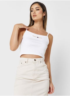 Buy Strappy Logo Knitted Top in Saudi Arabia