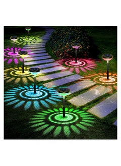 Buy COOLBABY Solar Pathway Lights 2 Pack Solar Ground Lamp Outdoor Garden Landscape Lamp Color Changing Warm White LED Solar Lights in UAE