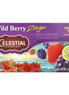 Buy Herbal Tea Wild Berry Zinger® Caffeine Free 20 Tea Bags 1.6 oz (47 g) in UAE