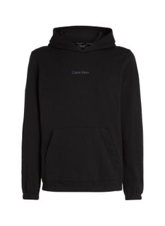 Buy Men's Cotton Terry Hoodie, Black in UAE