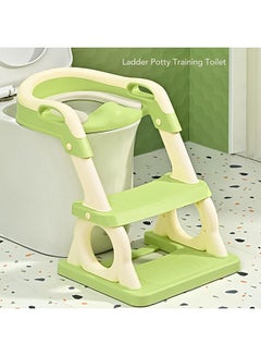 Buy Potty Training Seat Foldable Potty Chair with Step Stool Ladder Kids Training Toilet Seat for Boys and Girls in Saudi Arabia