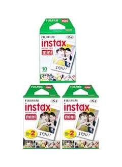 Buy Fujifilm Instax Mini Film-Total 50 Sheets-White in Egypt