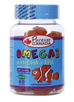 Buy Omega 3 With vitamin DHA And EPA - 60 Gummies in Saudi Arabia