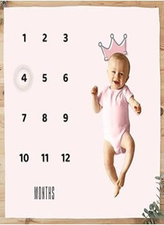 Buy Mamas Gift Princess Milestone Mat, Pink in Egypt