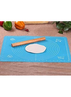 Buy Large Silicone Baking and Pastry Mat - 50 × 40 cm - Non-Slip Food-Grade Safe Silicone Mat - Suitable for Pizza, Pastries, and Fondant - Heat-Resistant Silicone Mat with Precise Measurements - Non-Stick, Reusable Dough Mat - Ideal for Table Surface Protection and Baking - Available in Random Multi-Colors in Egypt