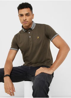 Buy Brave Soul Jersey Polo With Split Hem Side in Saudi Arabia