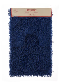 Buy Blue Bath Mat and Contour Set of 2 50x80 cm, 50x40 cm in UAE