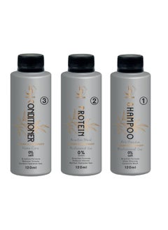 Buy Bio Hair Protein Brazilian Blend Argan and rosemary 0%formalin 3*120ML in Saudi Arabia