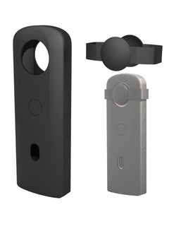 Buy Silicone Camera Case for Ricoh Theta SC2 360 Cameras with Lens Protective Cover, Action Camera Accessories Silicone Protection Case Black in UAE