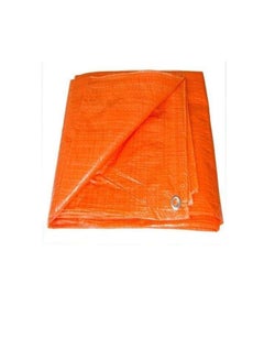اشتري غطاء أرضي مقاوم للماء غطاء خيمة مأوى غطاء مطر مقاوم للغبار غطاء مشمع (12 × 12 ، برتقالي) في الامارات