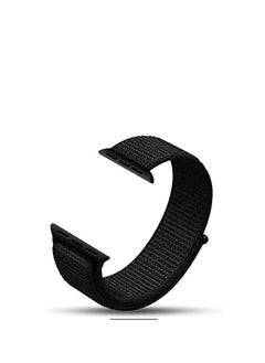 Buy Nylon Watch Bracelet   Compatible With Apple Watch 45mm Version 7 / 8  Black Color in Egypt