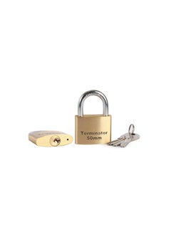 Buy Terminator Pad Lock Brass 50Mm TPL in UAE