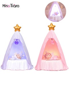 Buy 2 Pack Annie Baby Sleeping Tent Shape Night Light Crafts Study Room Decorations Bedroom Decor Lighting Craft Ornaments in UAE